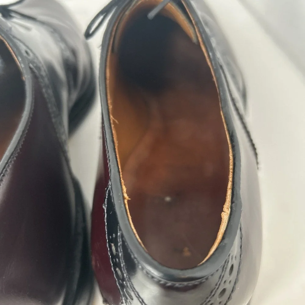 Allen Edmonds Shelton Burgundy‎ / Black  Oxford Dress Shoes US 11 C